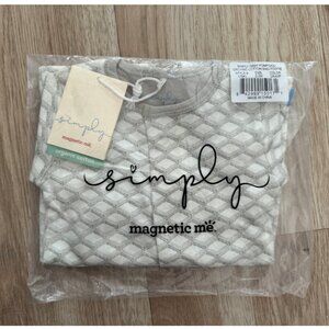 NEW Magnetic Me Gray Pompidou Magnetic Footie 0-3 mo
